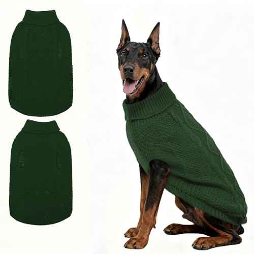 Turtleneck Dog Sweater (XX-Large / Dark Green)