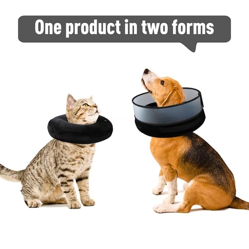 Inflatable Dog Cone (L / Black)