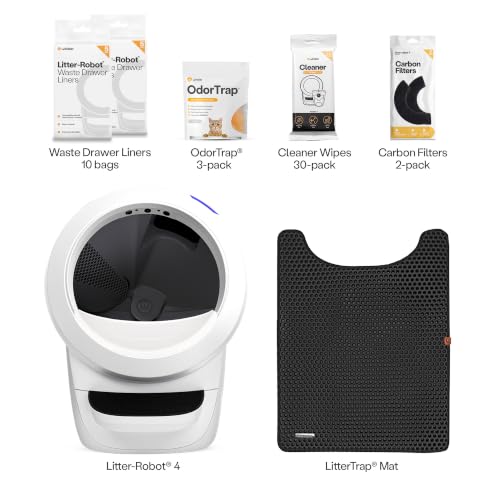 Litter Robot 4 Supply & Accessory Bundle (White / Supply & Accessory Bundle)