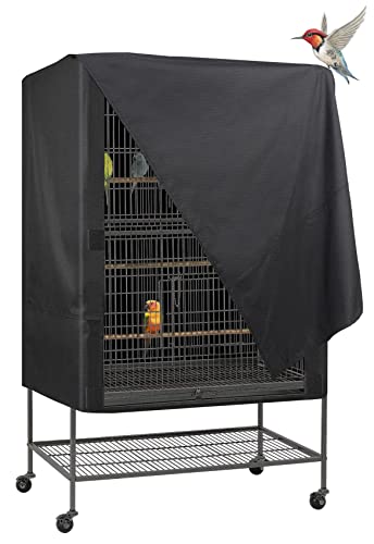 Bird Universal Pet Cage Cover Good Night (Large / Black)