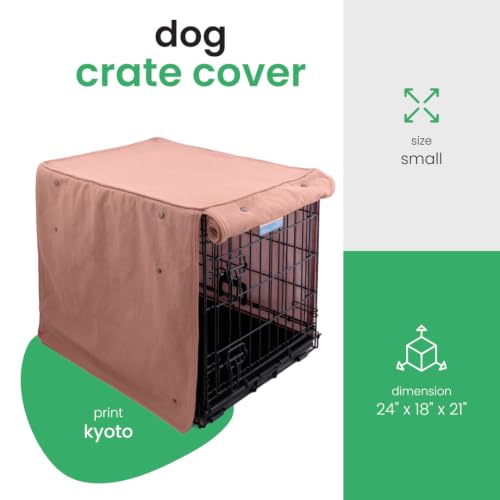 Kyoto Dog Crate Cover (Kyoto / 24.0"L x 18.0"W x 21.0"H)