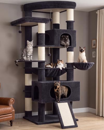 Cat Tree 78.7'' Cat Tower (78.7 inch / Smoky gray)