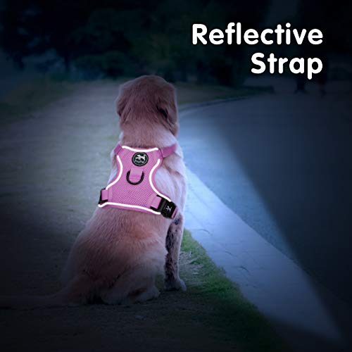 Mesh Dog Harness (S / Light Pink)