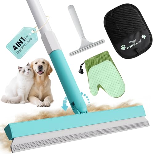 Carpet Rake for Pet Hair Removal Tool (Blue)