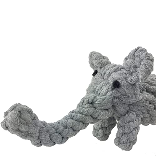 Dog Rope Toy Puppy Teething Chew Toy (Grey Elephant)