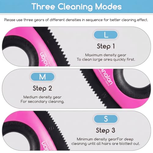 Mini Pet Hair Remover for Car Detailing Dog Hair Tool Brush (Rose Pink)