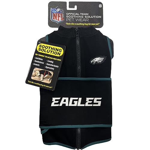 NFL Philadelphia Eagles Dog Anxiety Shirt Calming Soothing Solution Vest for Dogs (Philadelphia Eagles / Small)