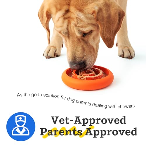 Slow Feeder Lick Mat for Dogs (Red)