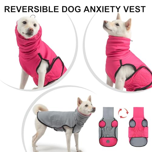 Reversible Dog Anxiety Vest (Medium(Chest:19") / Rose)