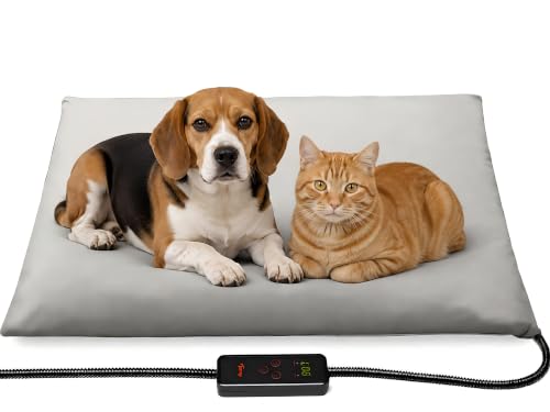Pet Heating Pad (28.0"L x 20.0"W x 0.6"Th / Grey)