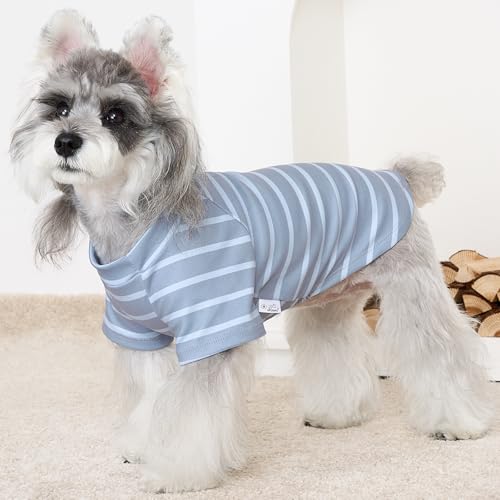 4 Pack Dog Sweaters Comfy Dog Clothes with Sleeves Puppy Shirts Pullover Pet Sweatshirt for Small Medium Large Dogs Boy Girl Doggy Outfits Cat Apparel (Medium / Navy, Grey)