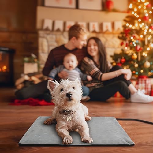 Small Pet Heating Pad (18.0"L x 16.0"W x 0.6"Th / Grey)
