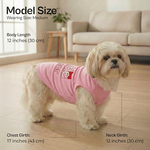 Dog Shirt 100% Cotton Shirts for Medium Dogs (Medium (8-12lbs))