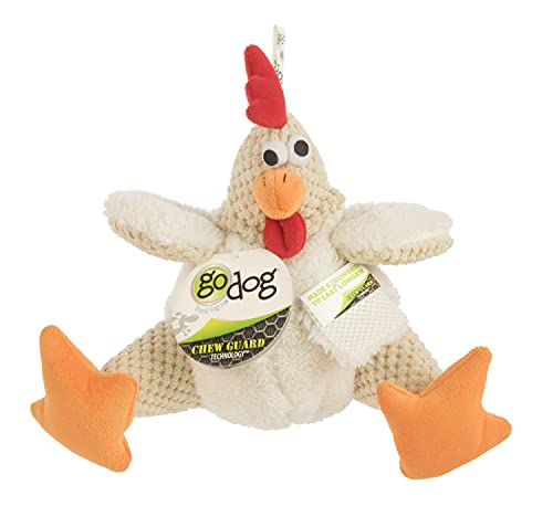 Checkers Fat Rooster Squeaky Plush Dog Toy