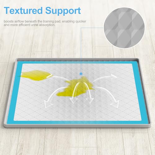 Pee Pad Holder for Dogs (24" x 24" / Light Grey)