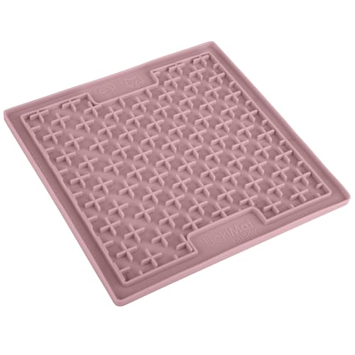 Classic Buddy Slow Feeder for Dogs Lick Mat Boredom Anxiety Reducer Perfect for Food Treats Yogurt Liquid Food Peanut Butter Fun Alternative to a Slow Feed Dog Bowl (Guava)