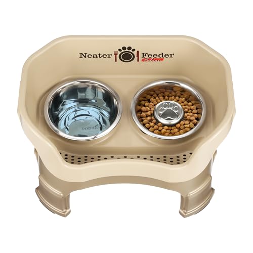 Neater Feeder Deluxe Mess (Medium + Slow Feed Bowl Combo / Cappuccino)