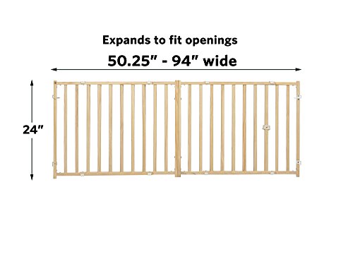 Extra Wide Swing Pet Safety Gate (Wood / Extra Wide)
