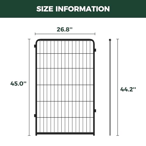 Homeplus Indoor Dog Playpen (Black / 45"H)