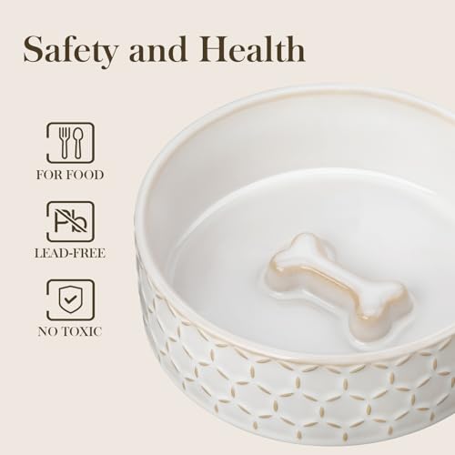 Ceramic Dog Food Bowl (Honeycomb / 2 Cups)