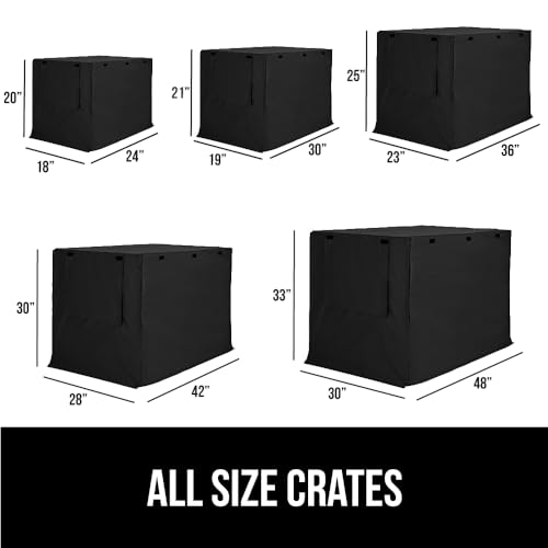 Dog Crate Covers (Black / 24" X 18" X 20")