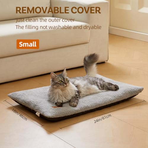 Self Warming Cat Bed Thermal Ultra Soft Cat Mat 29 x 19 in Extra Warm (Light Gray / 29 x 19 in)
