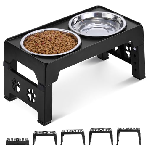 Elevated Dog Bowls (Black)