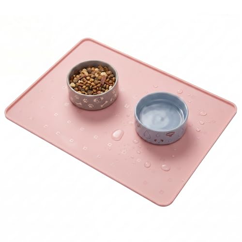 Silicone Pet Feeding Mat (pink / 26*18)