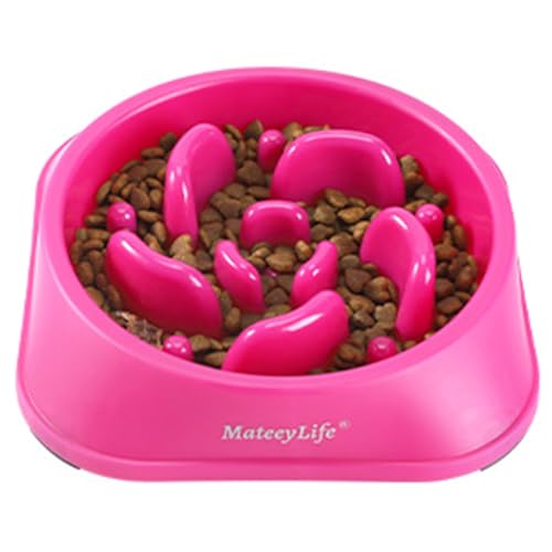 1 Pack Slow Feeder Dog Bowls (J-Purple / Medium)
