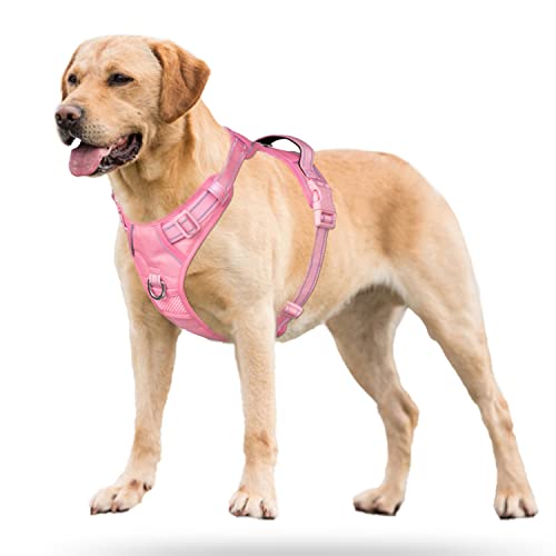 No Pull Dog Harness (S / Light Pink(Matching Trim))