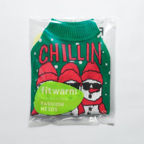 Chillin with My Snowmies Dog Ugly Christmas Sweater (XX-Large / Snowmies)