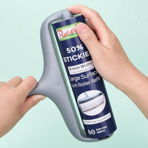 50% Stickier Large Surface Lint Roller Refill for Scotch (6 Pack/360 Sheets)
