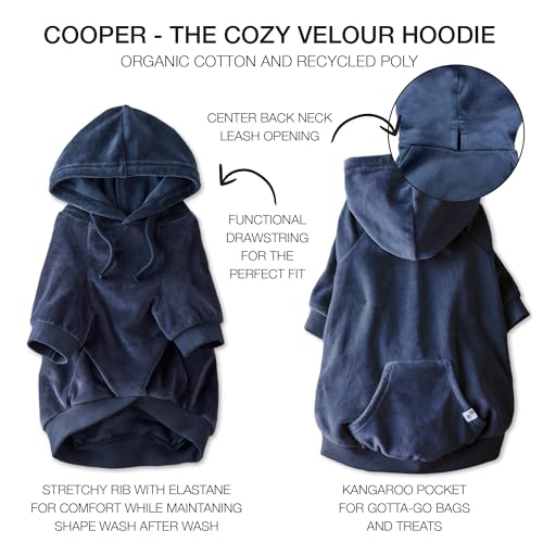 Cooper I Dog Hoodie (Navy / Medium (20-45 lbs))