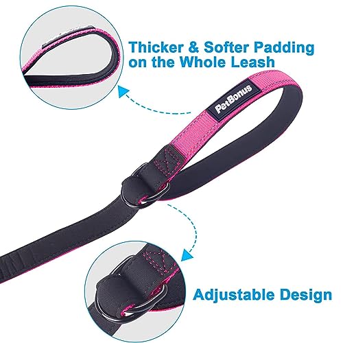 2 Packs Short Dog Leash (Pink / Short - 2 Packs)