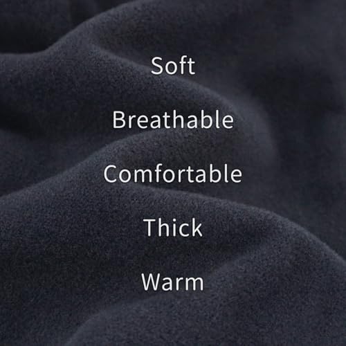 2 Pack Dog Fleece Sweater Dog Sweatshirt Turtleneck Jacket Warm Stretchy Pet Cold Weather Clothes for Medium Large Dogs (XXX-Large(Chest-37.4") / Grey, Blue)