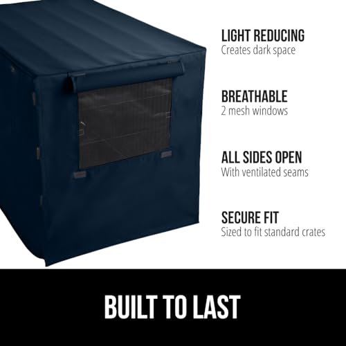 Dog Crate Covers (Navy / 30" X 19" X 21")
