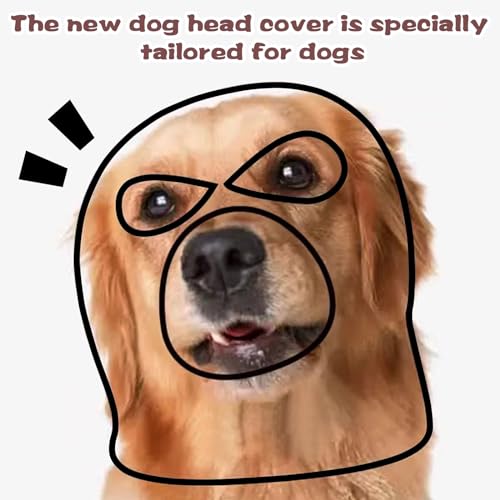 Dog Halloween Christmas Costume Ear Muffs Noise Protection Knitted Dogs Ears Warm Hats Dog Robbers & Thieves Mask Funny Pet Cosplay for Medium Large Dog (Pink)