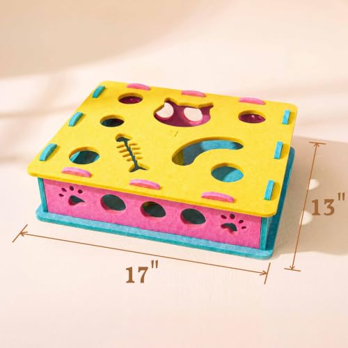 21 Pcs Interactive Cat Toys for Indoor Cats (Modern (only puzzle box))