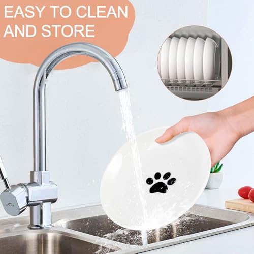 6 Pack Cat Food Bowl (White-E)