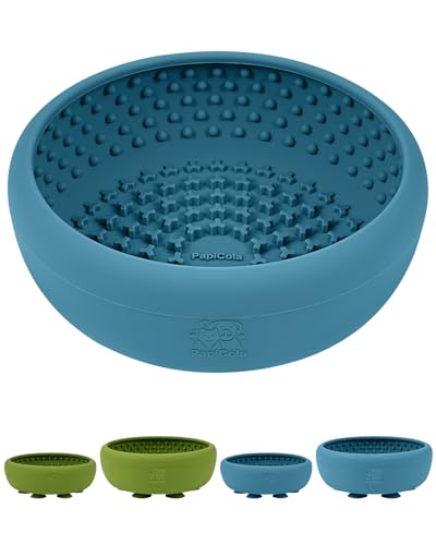 Dog Lick Bowl for Dogs S (Large / BlUE)