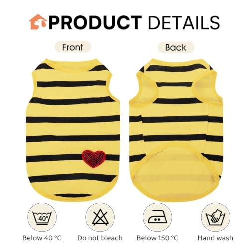 Dog Shirts for Small Dogs (Yellow-Vest / Small)