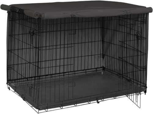 Dog Crate Cover (Black / 18.0"L x 12.0"W x 14.0"H)