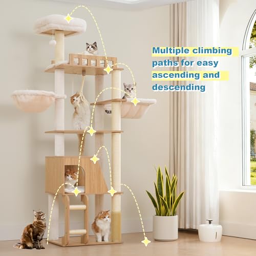 Wooden Cat Tree (White Oak)