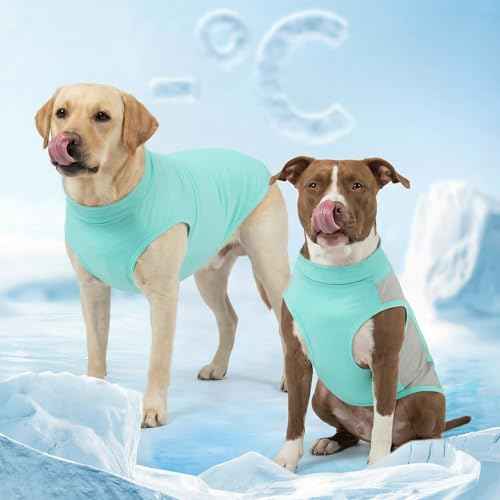2Pack Dog Cooling Shirt with UPF 50+ UV Protection (XXX-Large (55-75lbs) / Blue)