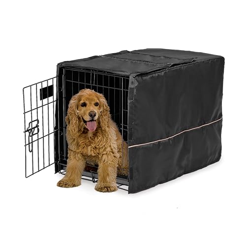 Medium Dog Crate Cover (Black / 30.0"L x 19.0"W x 30.0"H)