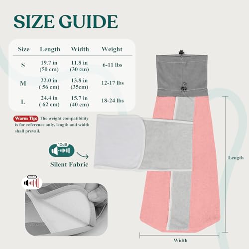 Cat Grooming Wrap for Cutting Nails (L: ( 18-24LB ) / Pink)