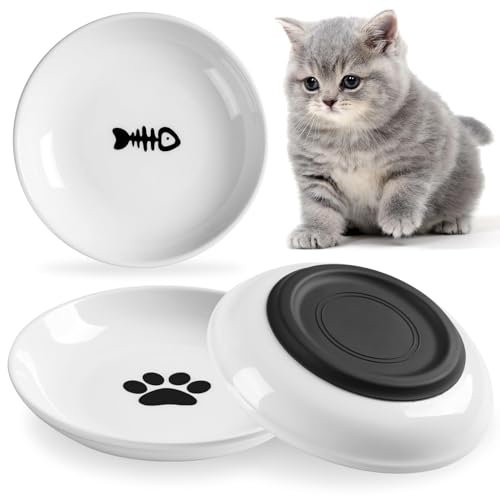 Cat Food Bowl (Shallower-3 Pack)