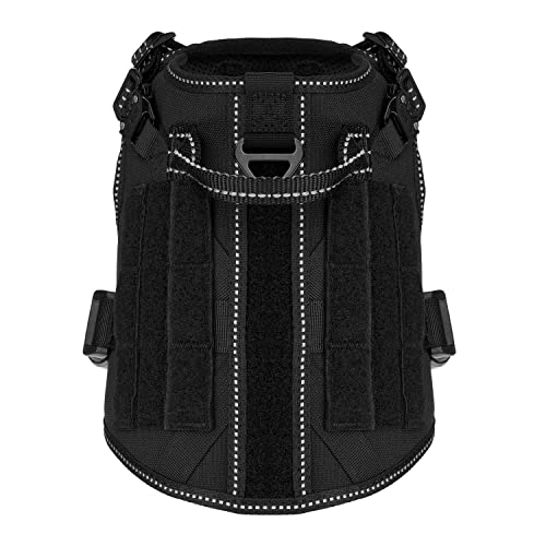 Tactical Dog Harness for Small Dogs (Small (Pack of 1) / Black)