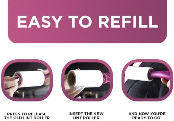 Refill for Metkix Lint Rollers 8 Pack (8 Refills (Total 800 Sheets))