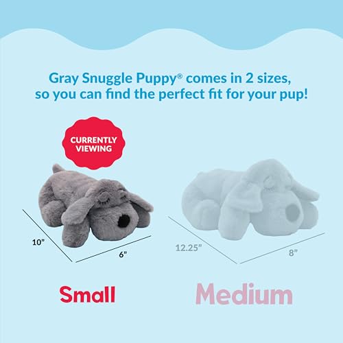 Snuggle Puppy Junior Heartbeat Toy (Gray)